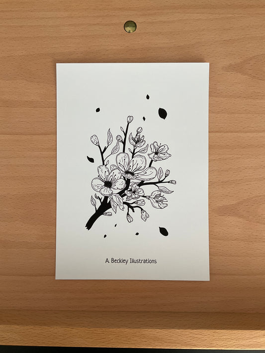 Cherry Blossom - A5 Print